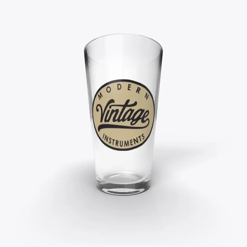 Modern Vintage Pint Glass